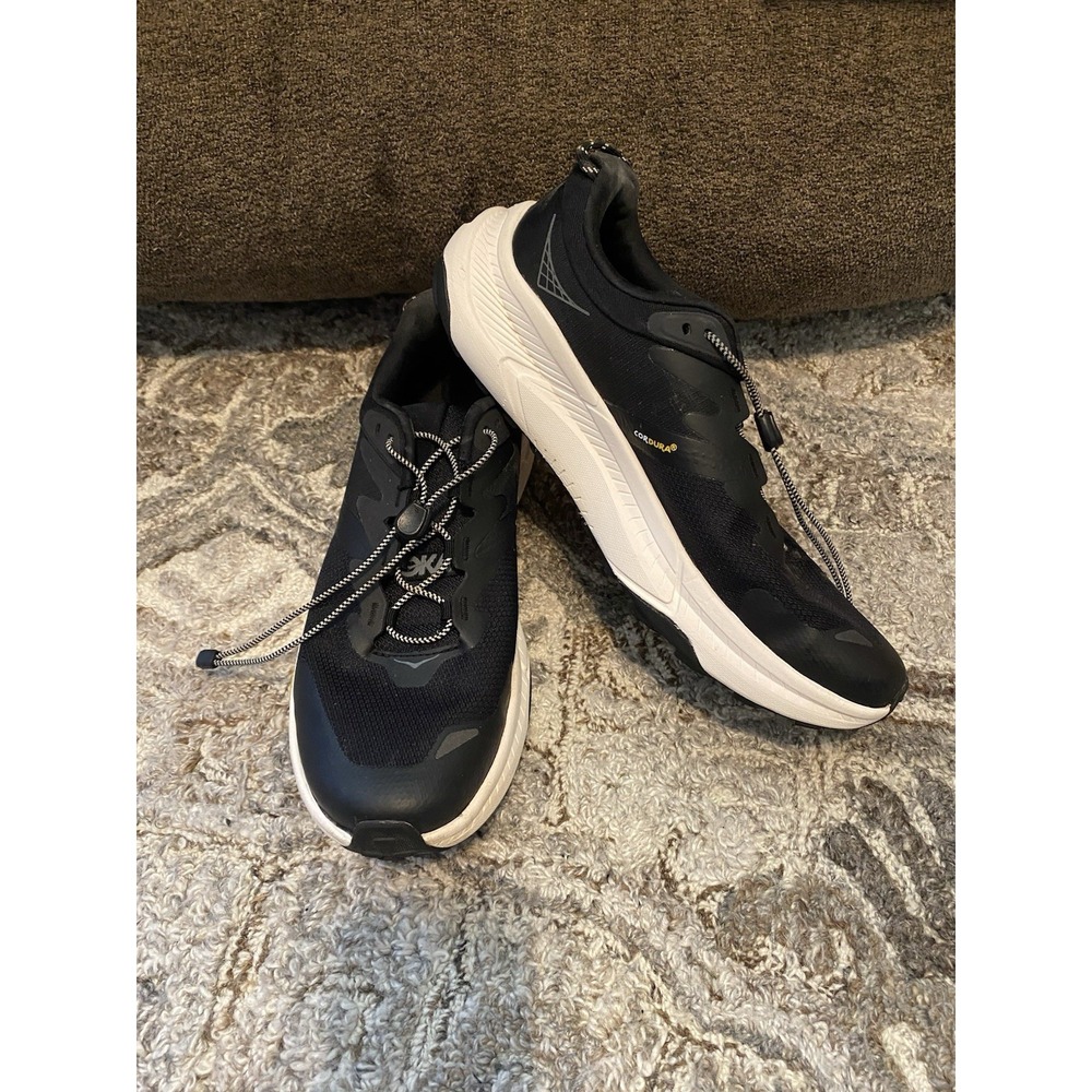 Hoka One One Transport Shoes Womens Size 9.5 Black Vibram Cordura Sneakers